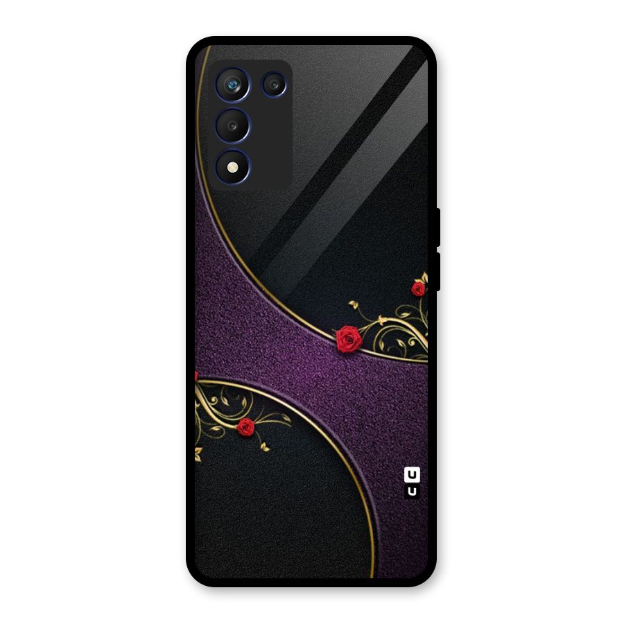 Flower Curves Glass Back Case for Realme 9 5G Speed
