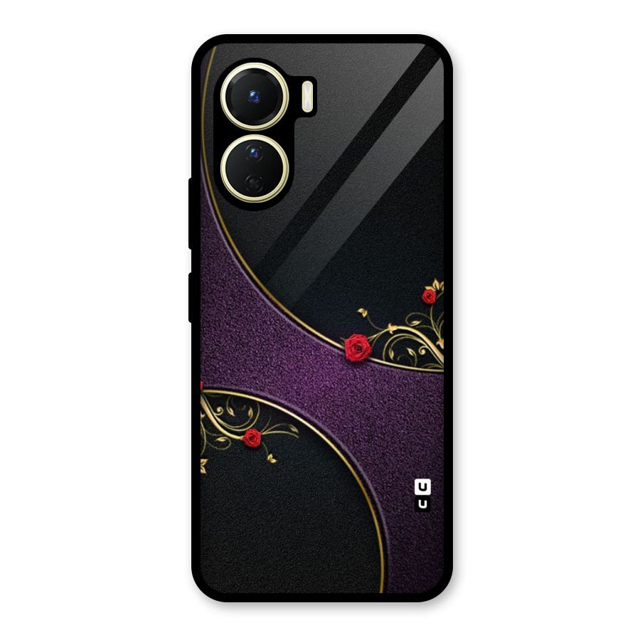 Flower Curves Glass Back Case for Vivo Y56