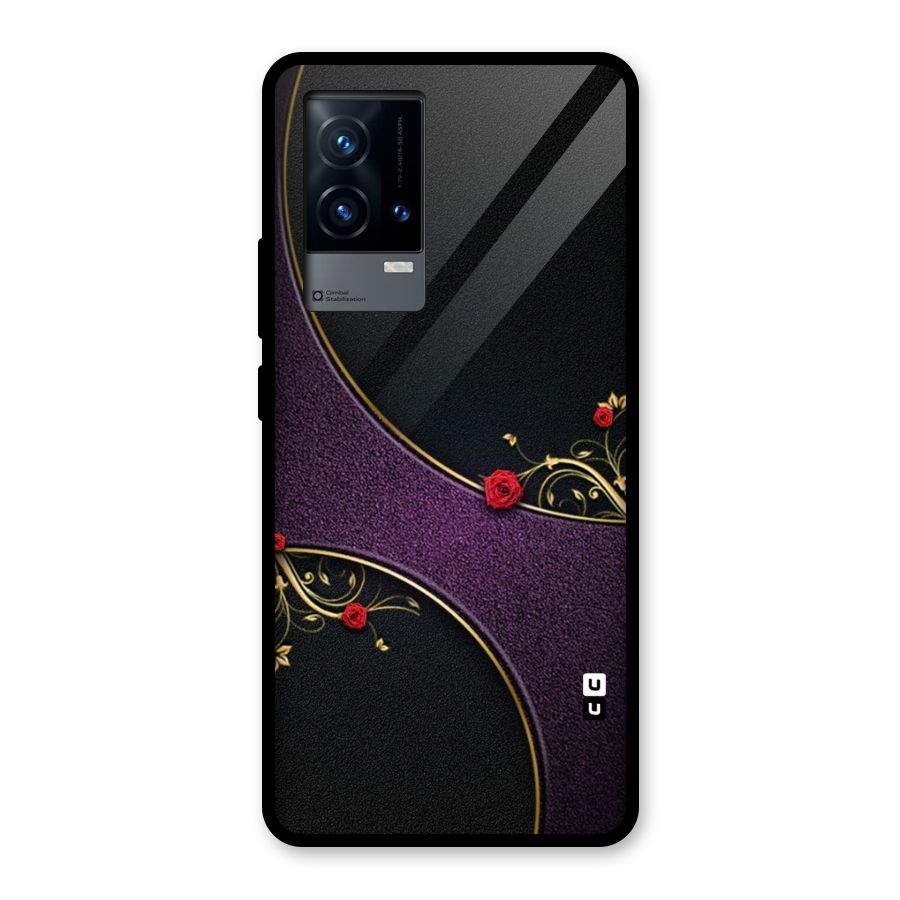 Flower Curves Glass Back Case for iQOO 9 5G