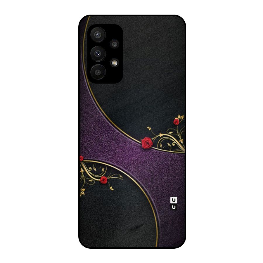 Flower Curves Metal Back Case for Galaxy A23