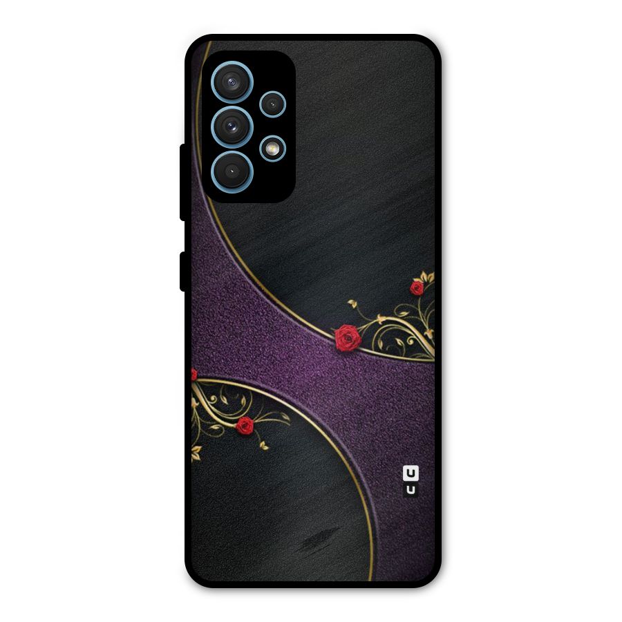 Flower Curves Metal Back Case for Galaxy A32