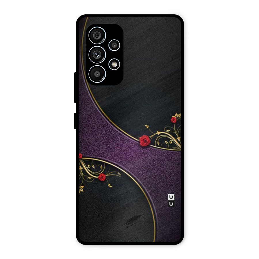 Flower Curves Metal Back Case for Galaxy A53 5G