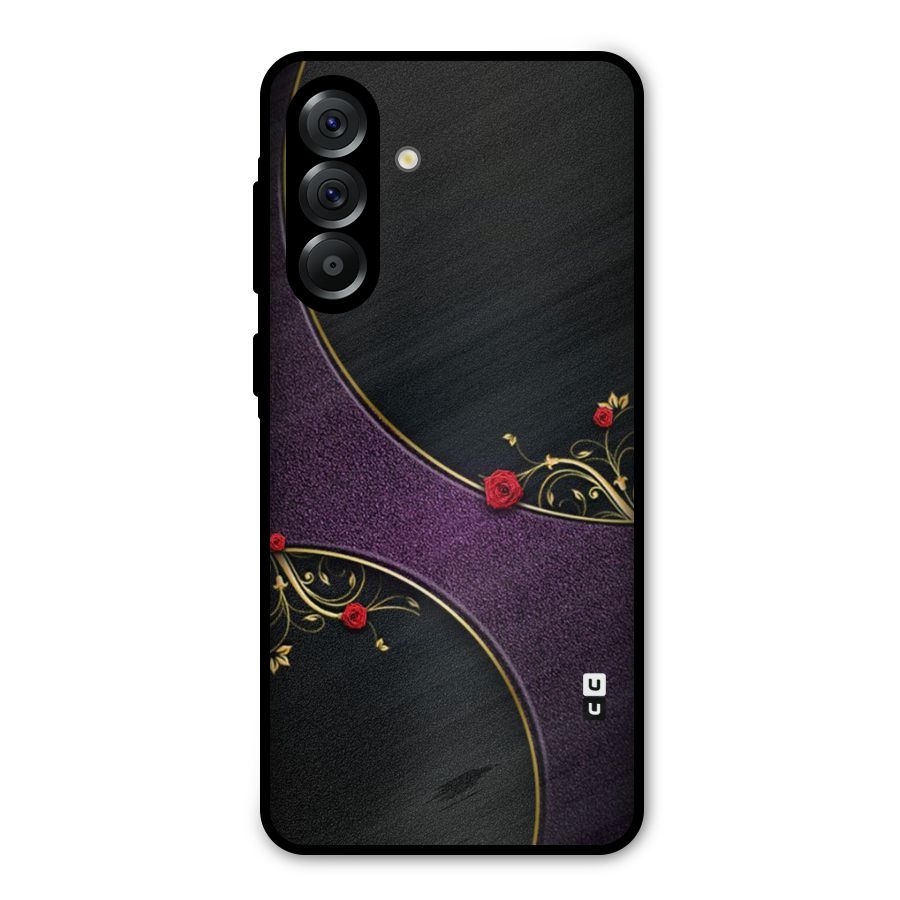 Flower Curves Metal Back Case for Galaxy A56