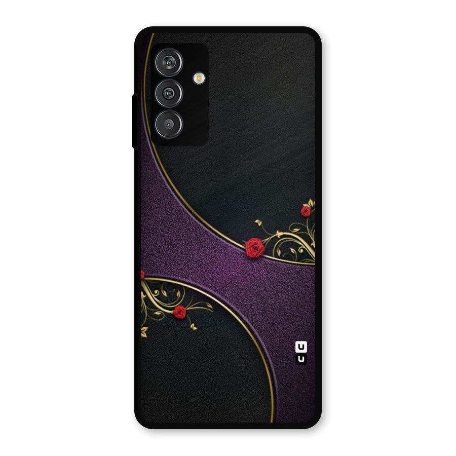 Flower Curves Metal Back Case for Galaxy M14 5G