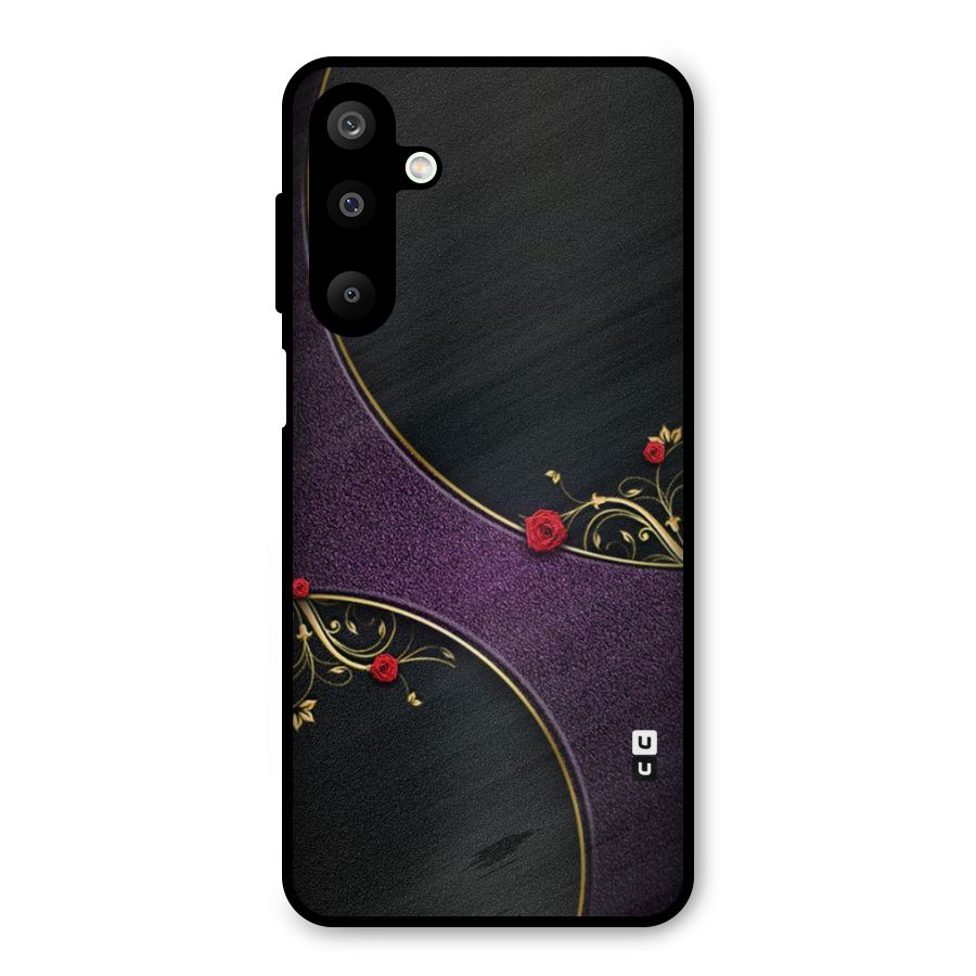 Flower Curves Metal Back Case for Galaxy M16