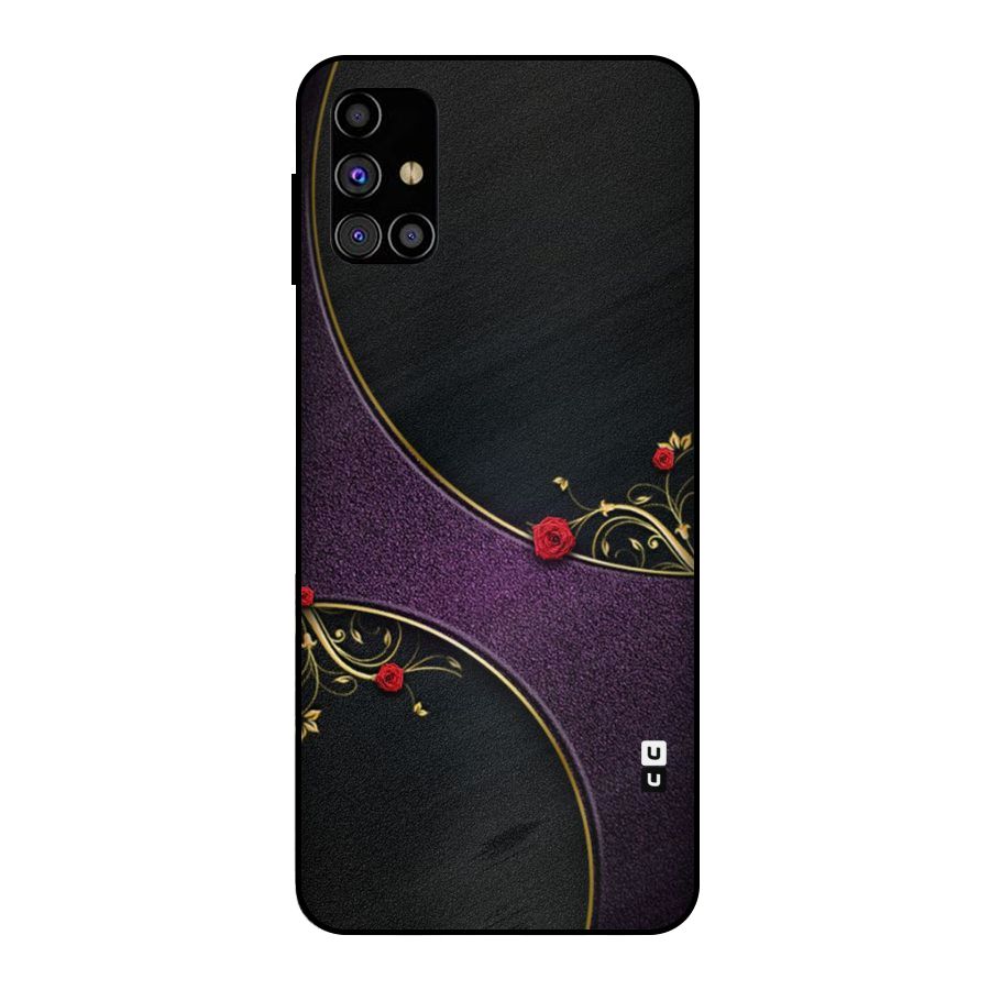 Flower Curves Metal Back Case for Galaxy M31s