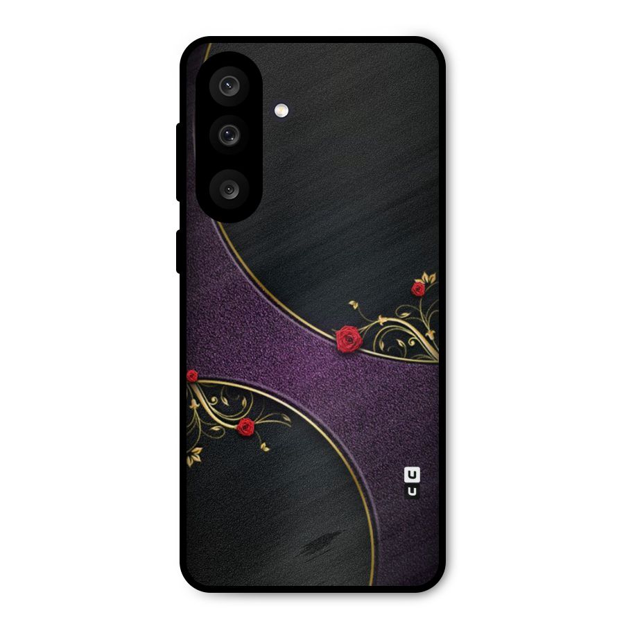 Flower Curves Metal Back Case for Galaxy M56