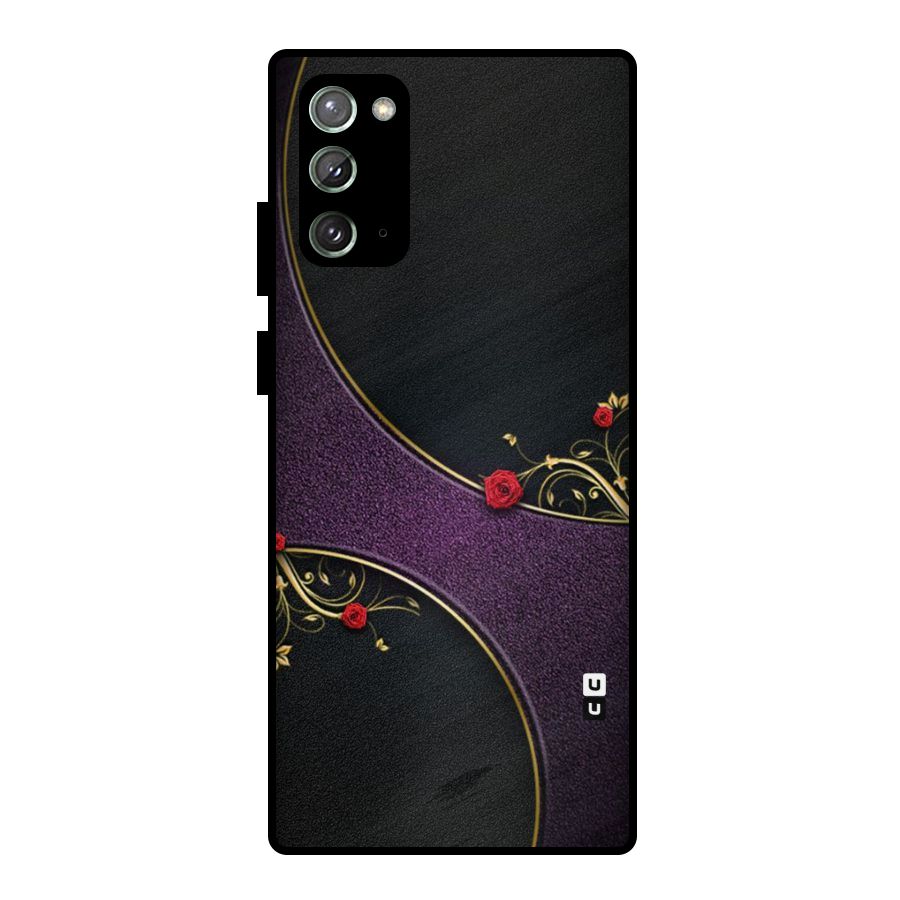 Flower Curves Metal Back Case for Galaxy Note 20