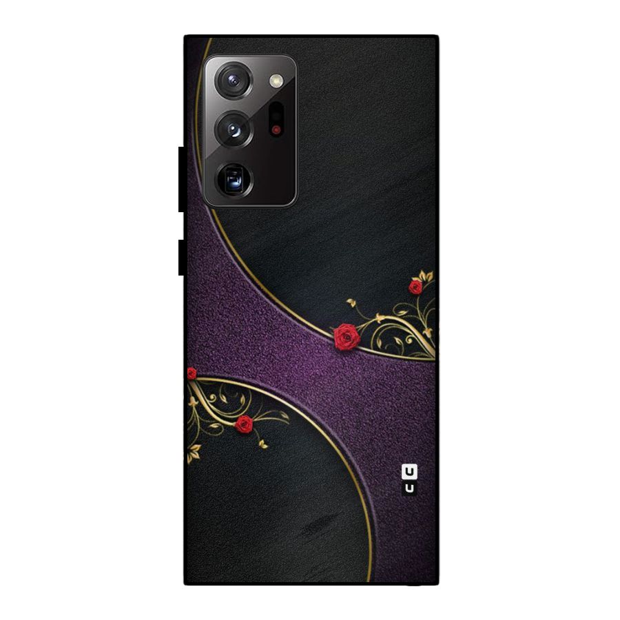 Flower Curves Metal Back Case for Galaxy Note 20 Ultra