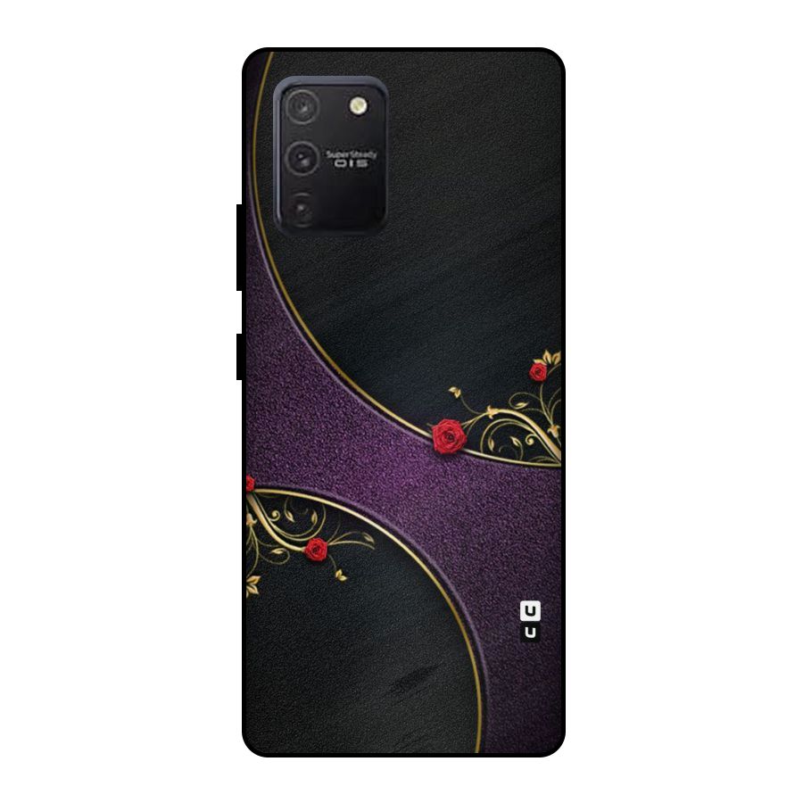 Flower Curves Metal Back Case for Galaxy S10 Lite