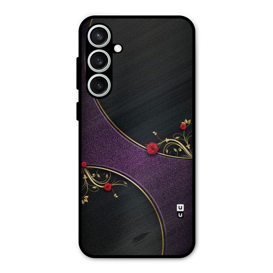 Flower Curves Metal Back Case for Galaxy S23 FE