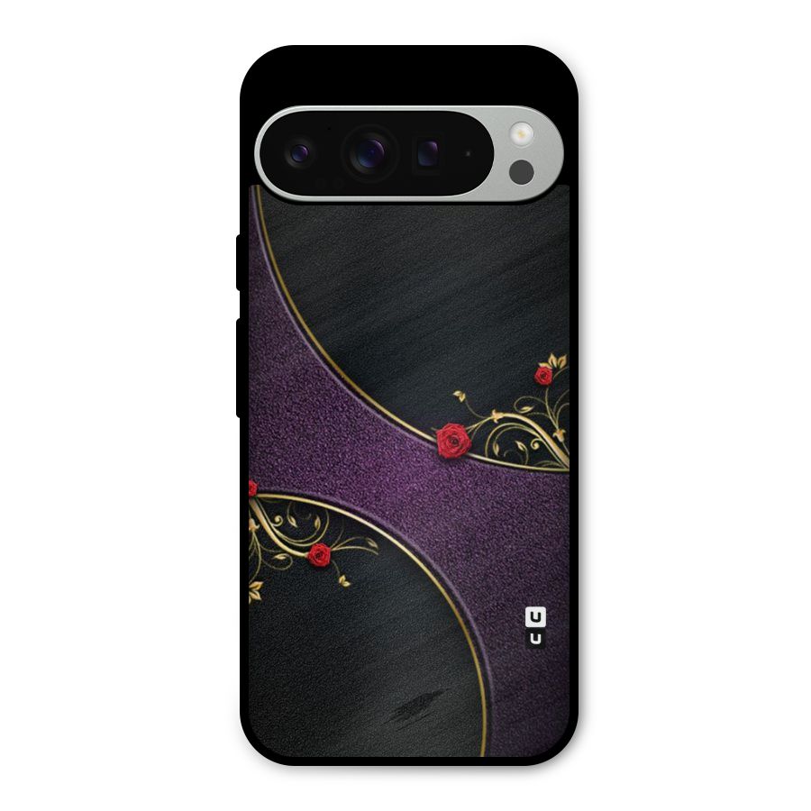Flower Curves Metal Back Case for Google Pixel 9 Pro XL