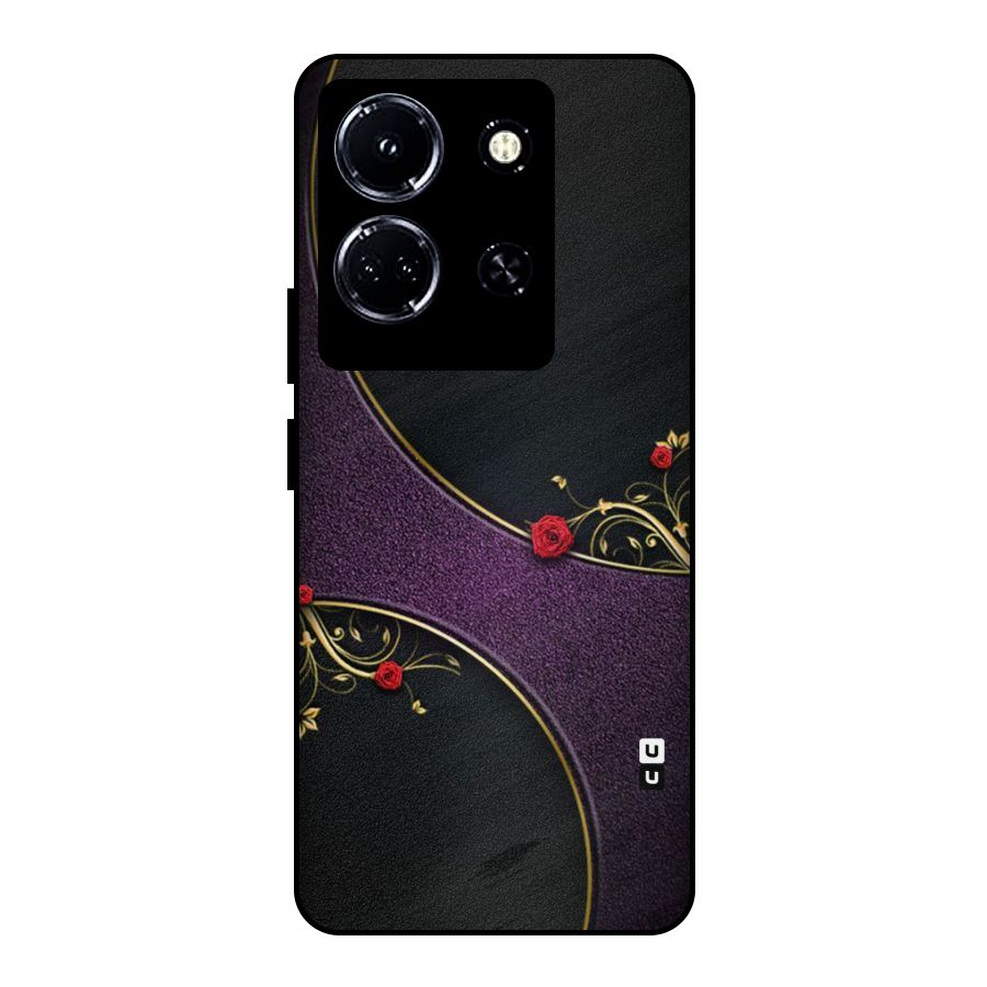 Flower Curves Metal Back Case for Infinix Note 30 5G