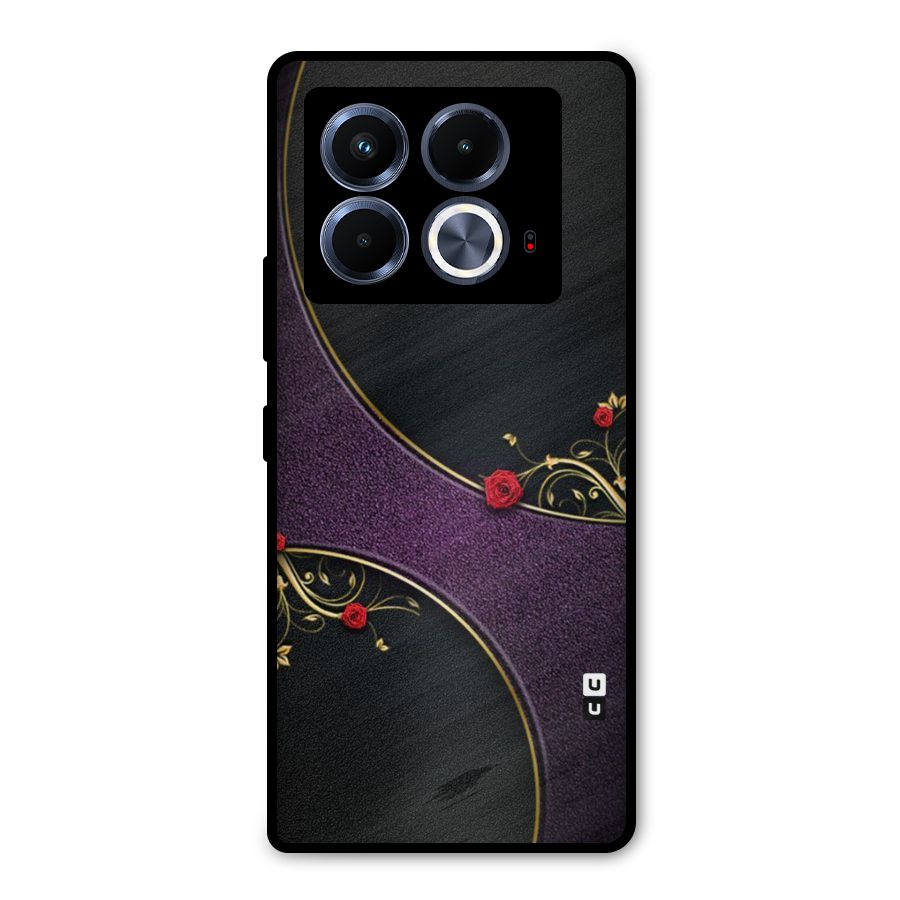 Flower Curves Metal Back Case for Infinix Note 40 5G