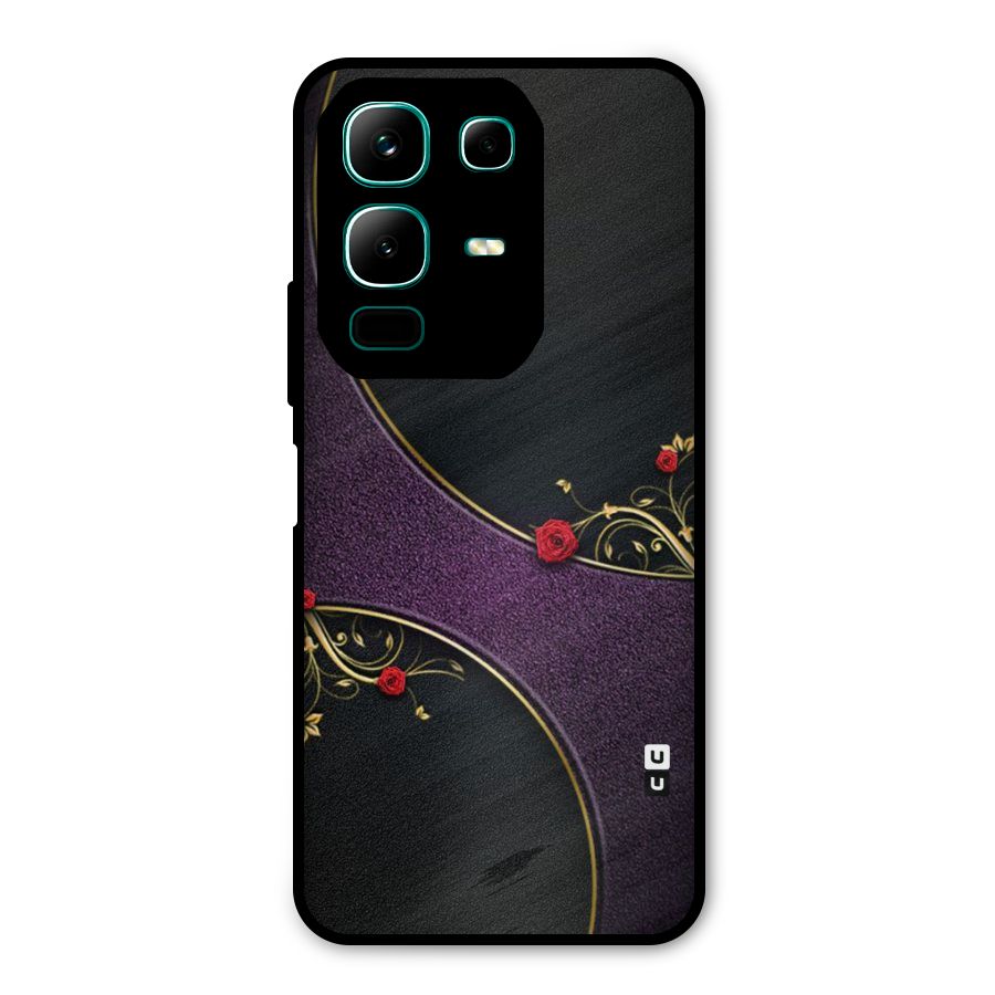 Flower Curves Metal Back Case for Infinix Note 50x