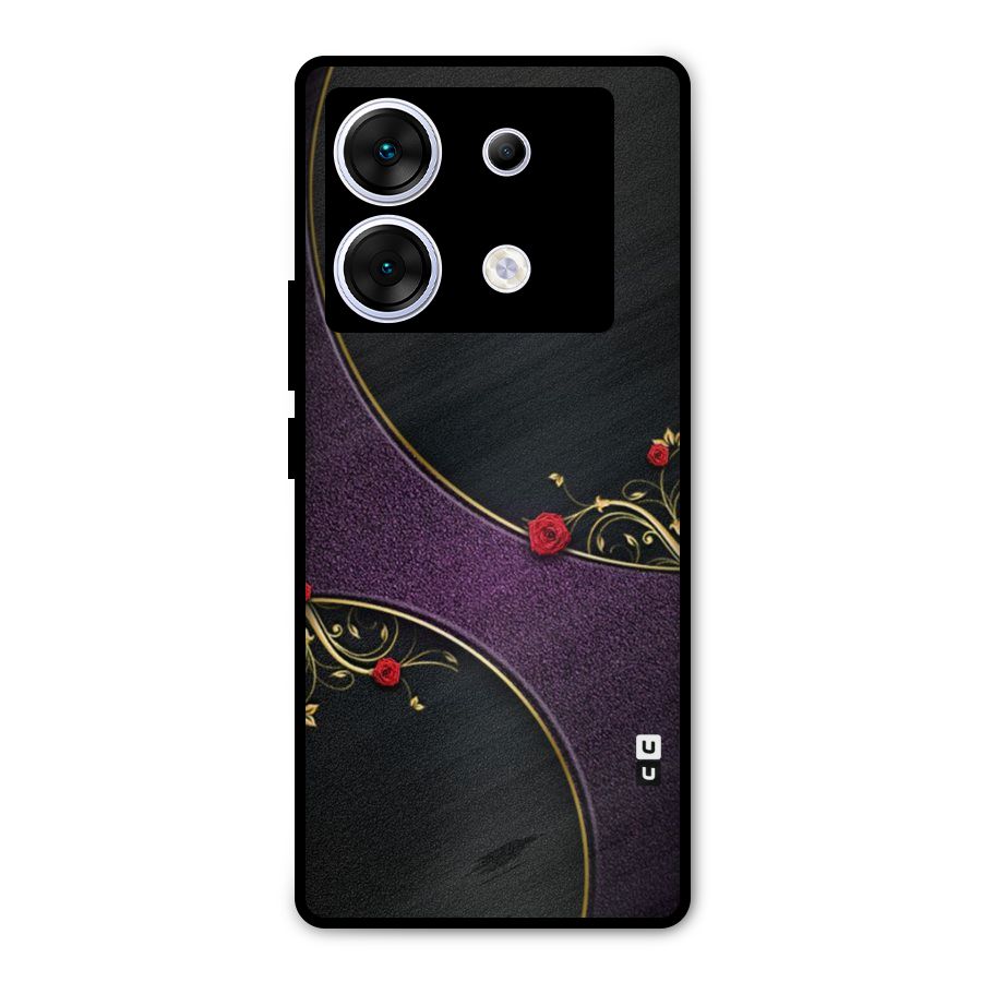 Flower Curves Metal Back Case for Infinix Zero 30 5G