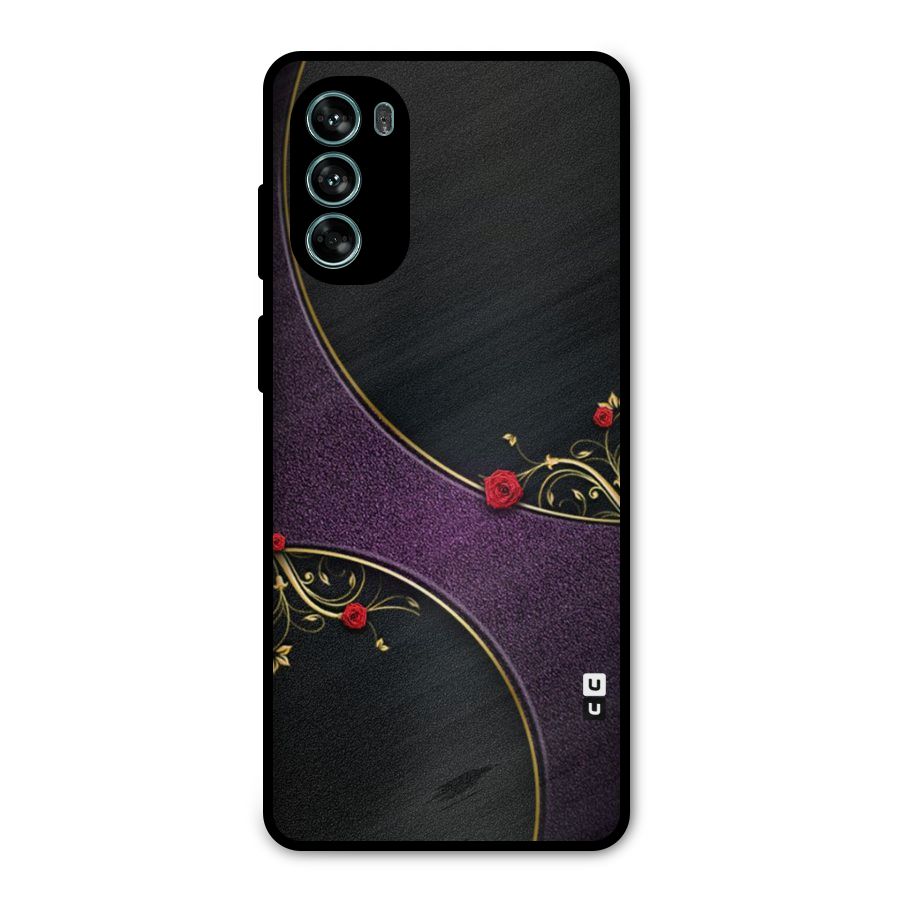 Flower Curves Metal Back Case for Moto G62