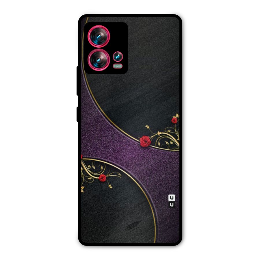 Flower Curves Metal Back Case for Motorola Edge 30 Fusion