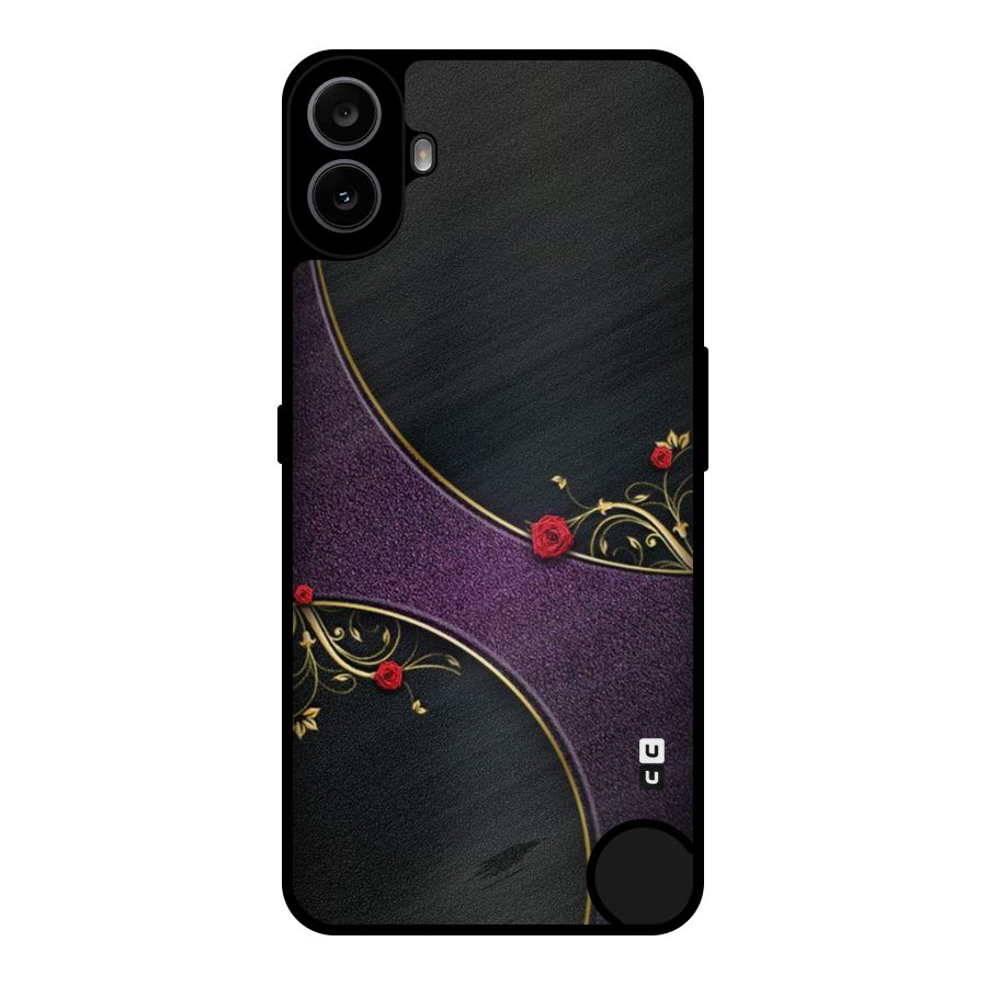 Flower Curves Metal Back Case for Nothing CMF Phone 1