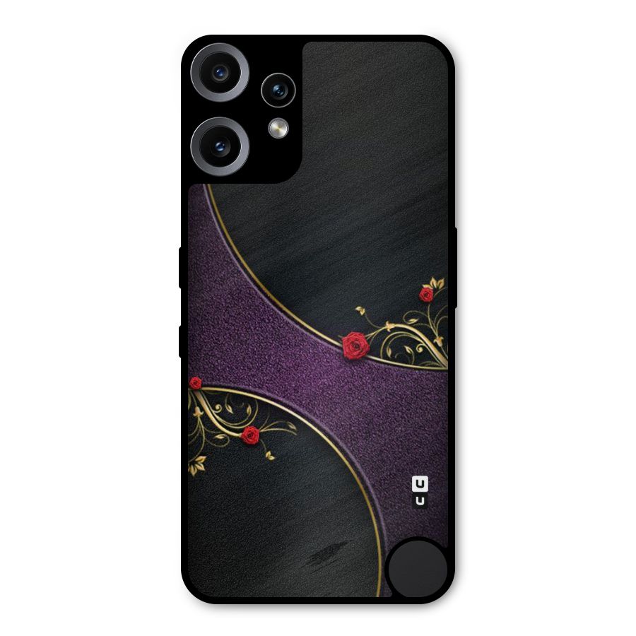 Flower Curves Metal Back Case for Nothing CMF Phone 2 Pro