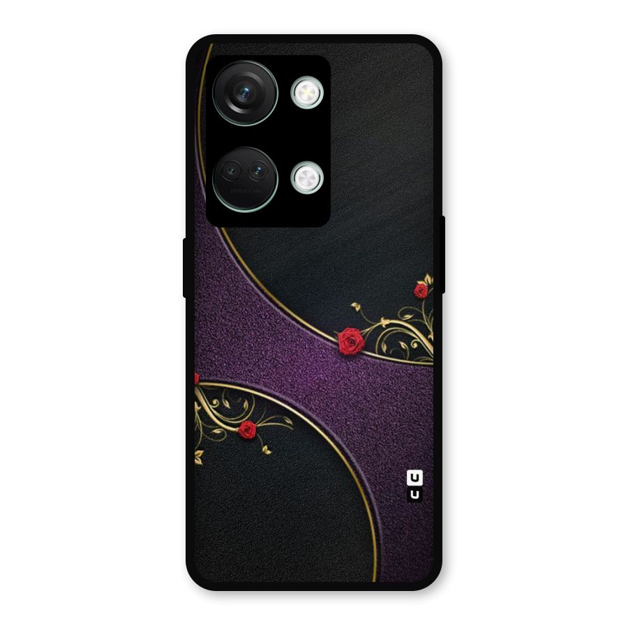 Flower Curves Metal Back Case for OnePlus Nord 3