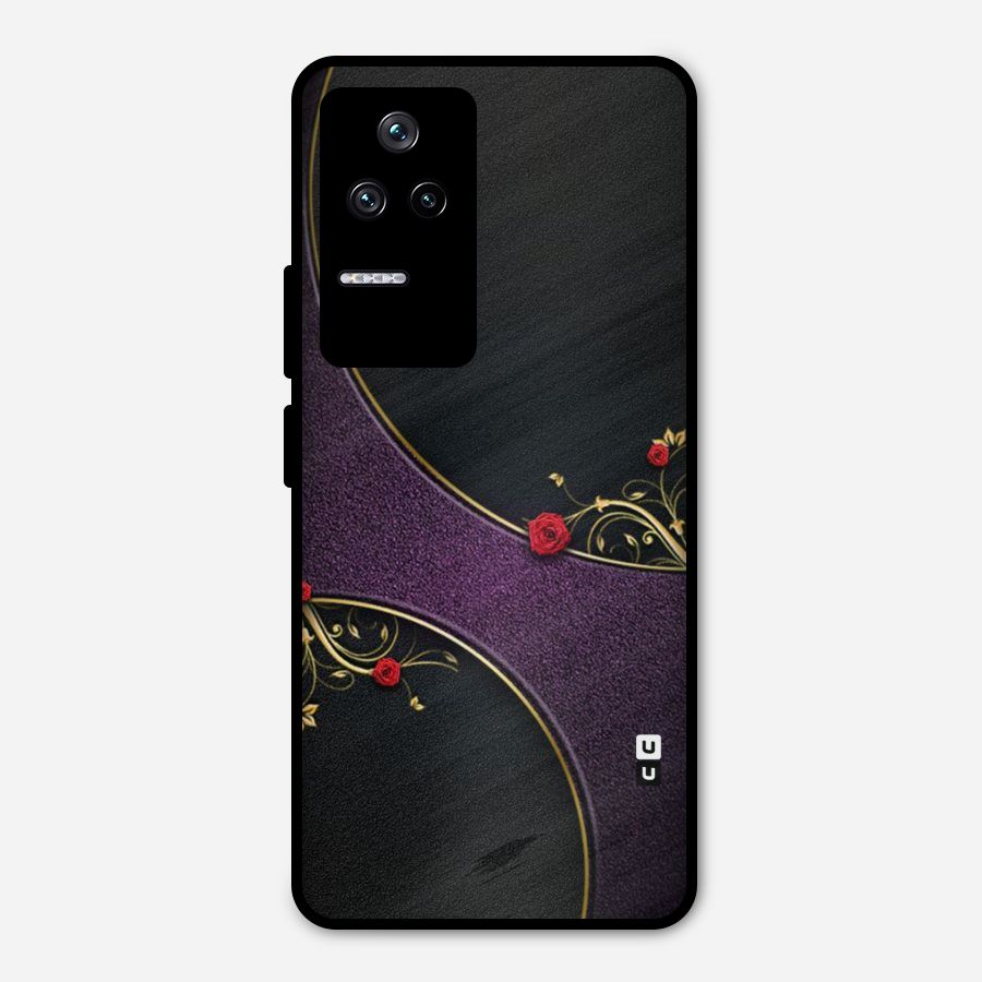 Flower Curves Metal Back Case for Poco F4 5G