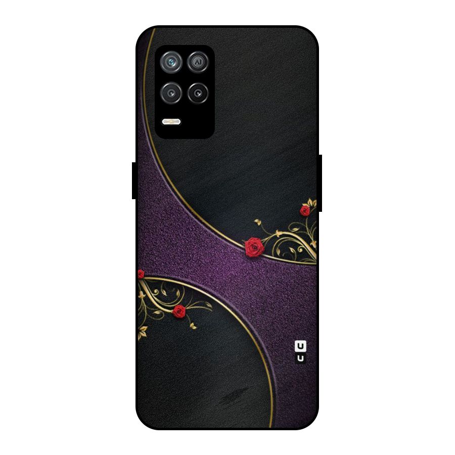 Flower Curves Metal Back Case for Realme 8 5G