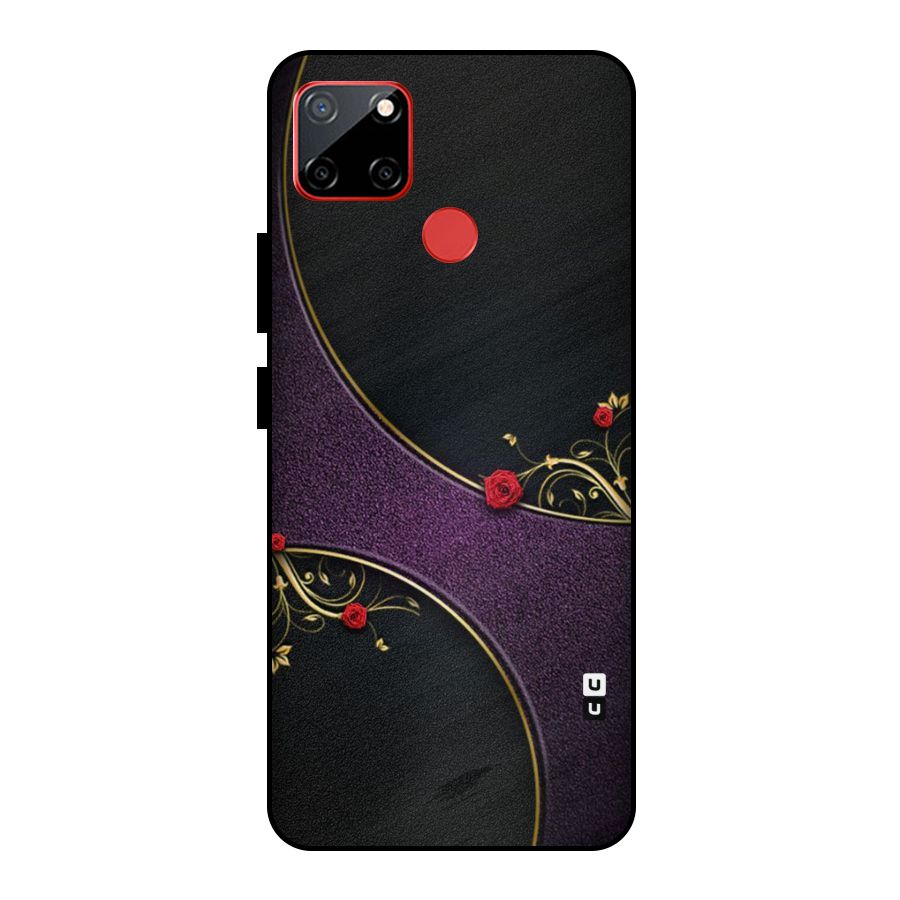 Flower Curves Metal Back Case for Realme C12