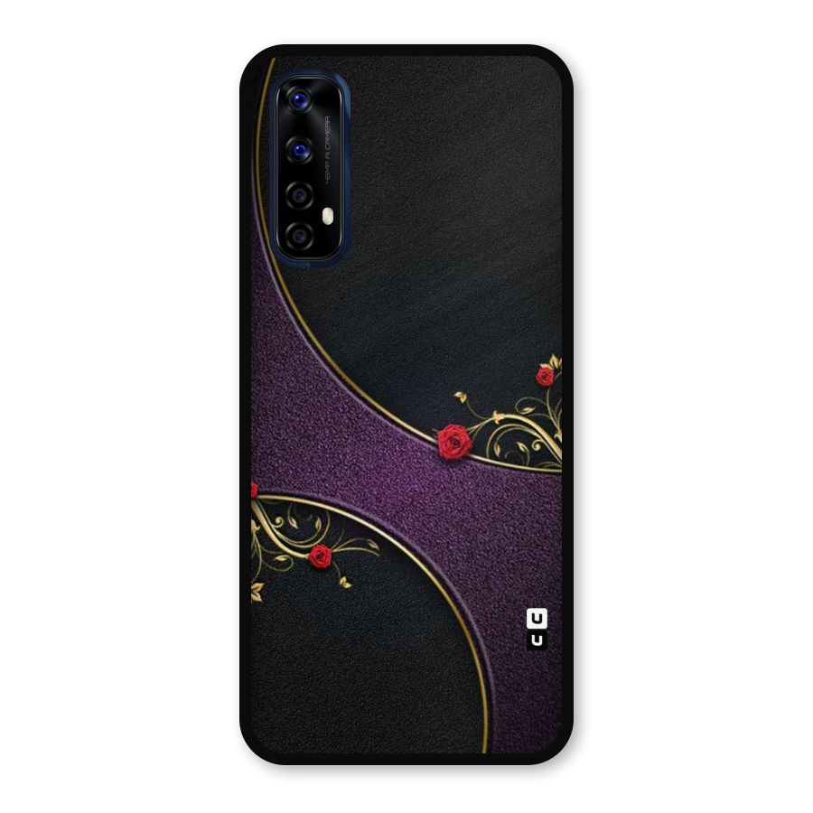 Flower Curves Metal Back Case for Realme Narzo 20 Pro