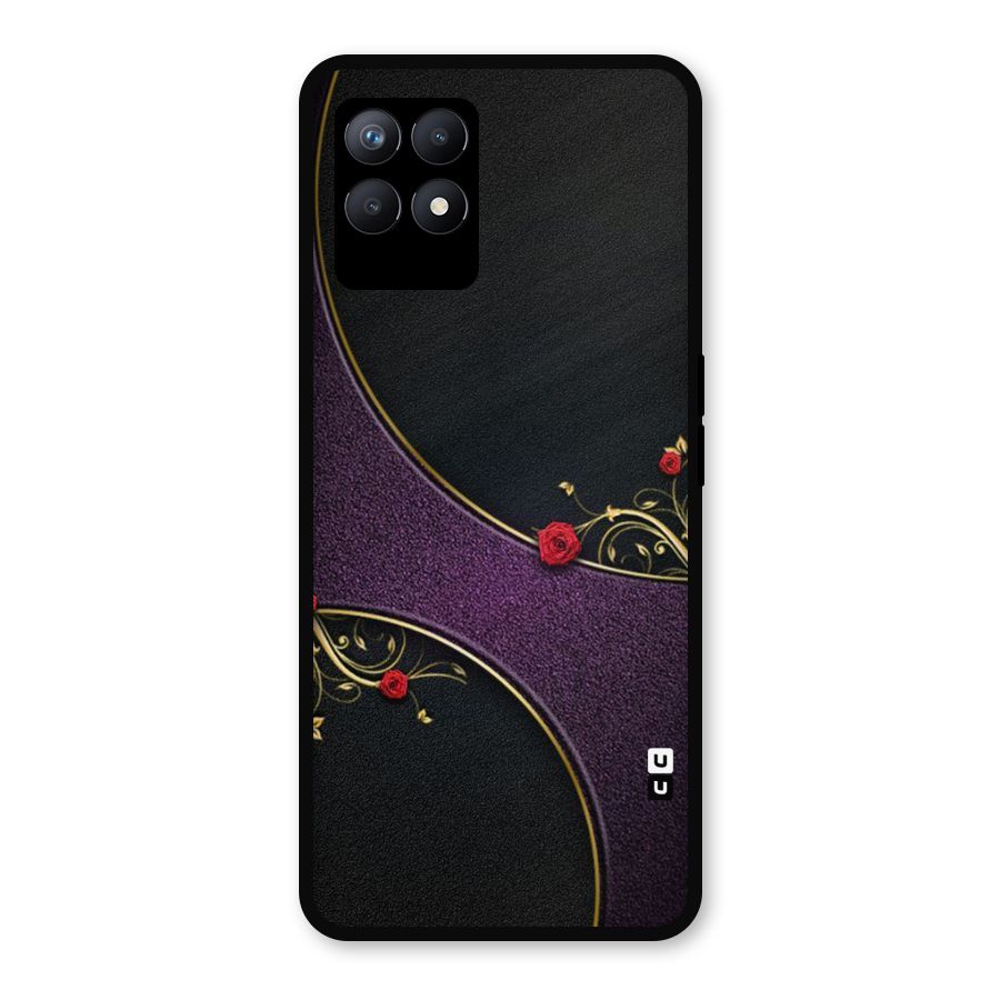 Flower Curves Metal Back Case for Realme Narzo 50