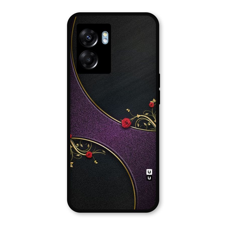 Flower Curves Metal Back Case for Realme Narzo 50 5G