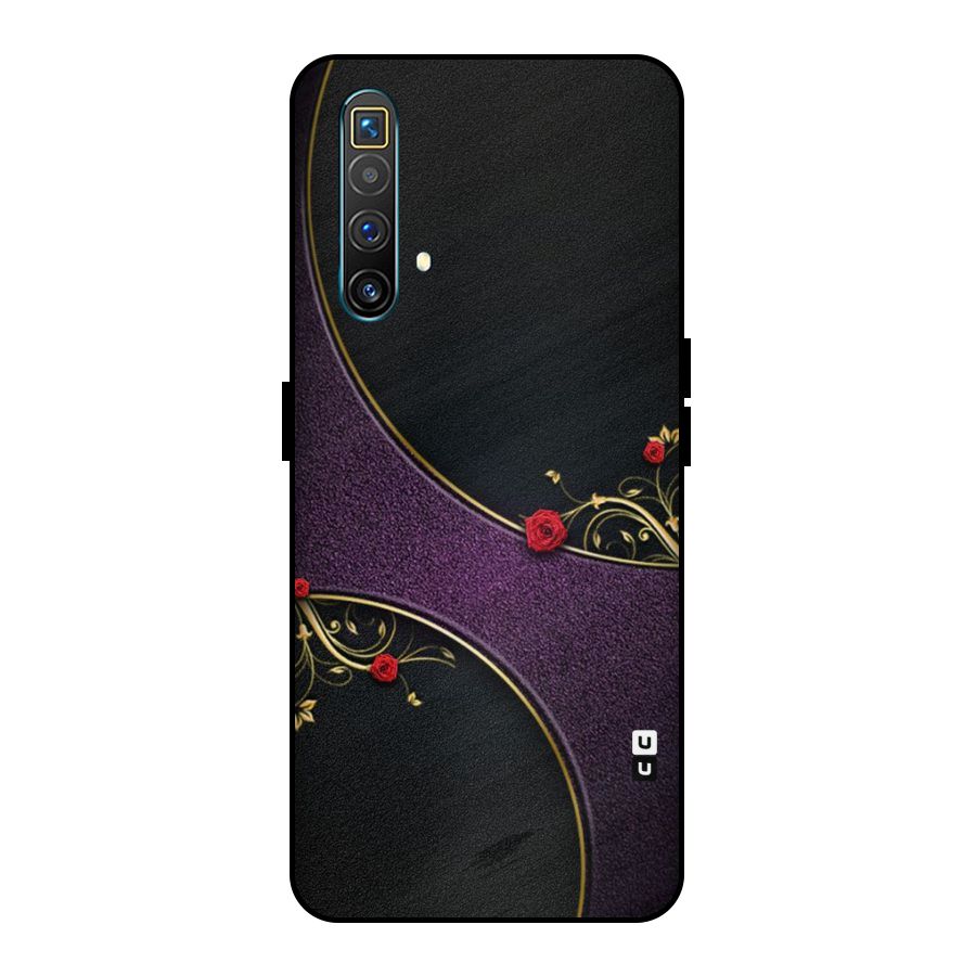 Flower Curves Metal Back Case for Realme X3 SuperZoom