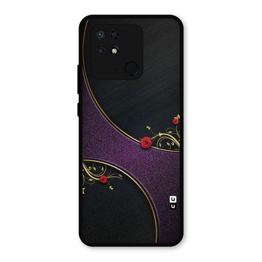Flower Curves Metal Back Case for Redmi 10
