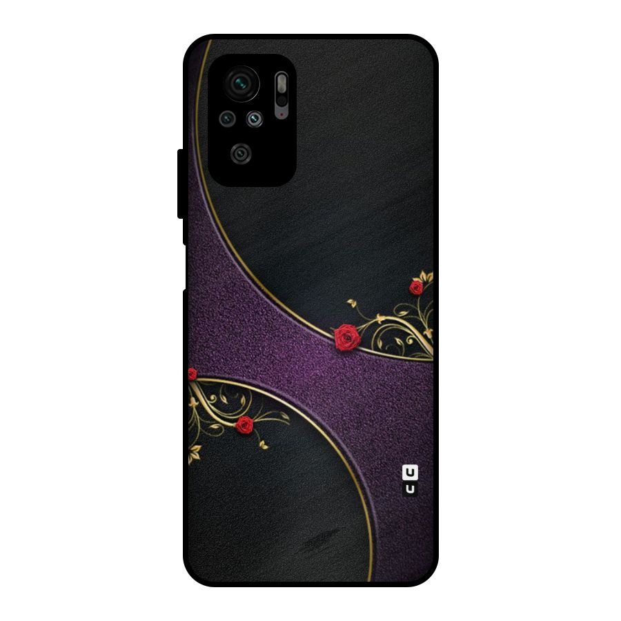Flower Curves Metal Back Case for Redmi Note 10S