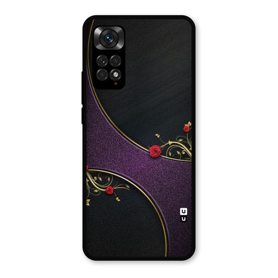 Flower Curves Metal Back Case for Redmi Note 11