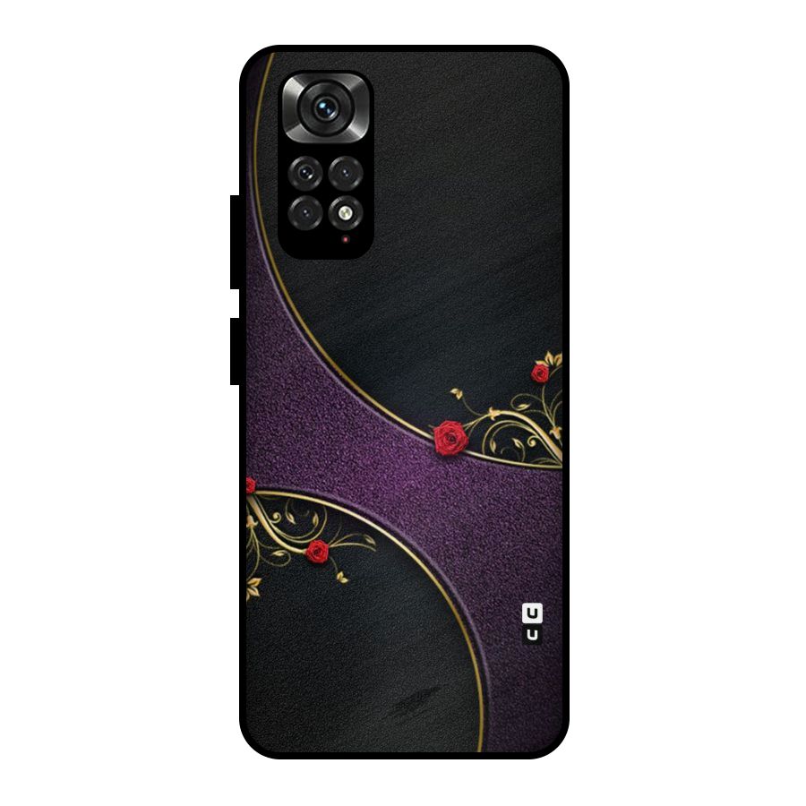 Flower Curves Metal Back Case for Redmi Note 11 Pro
