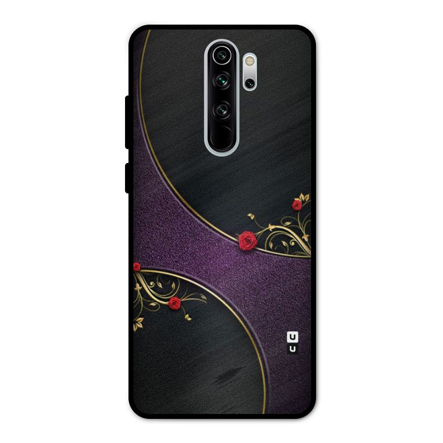 Flower Curves Metal Back Case for Redmi Note 8 Pro