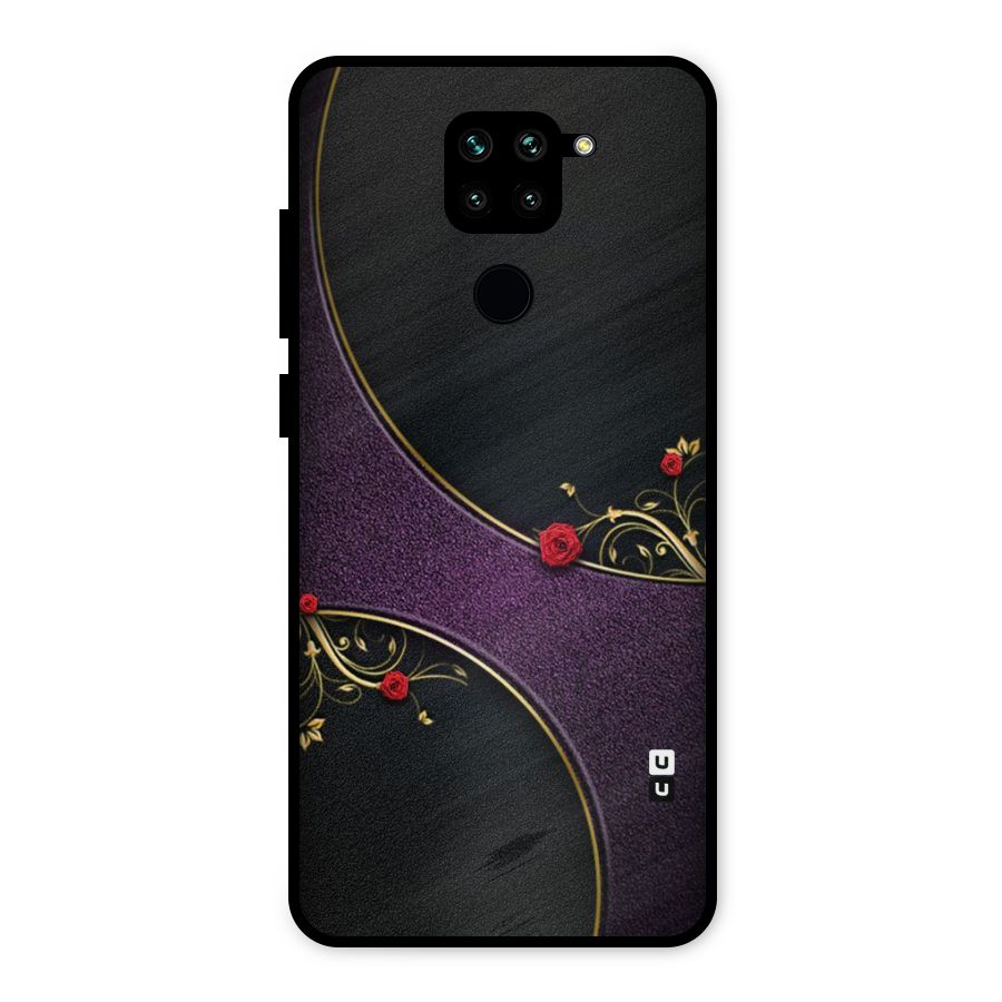 Flower Curves Metal Back Case for Redmi Note 9