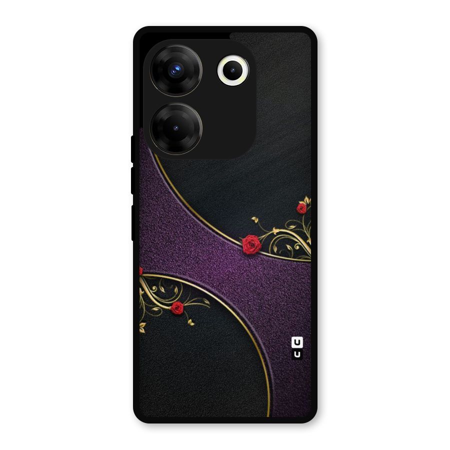 Flower Curves Metal Back Case for Tecno Camon 20