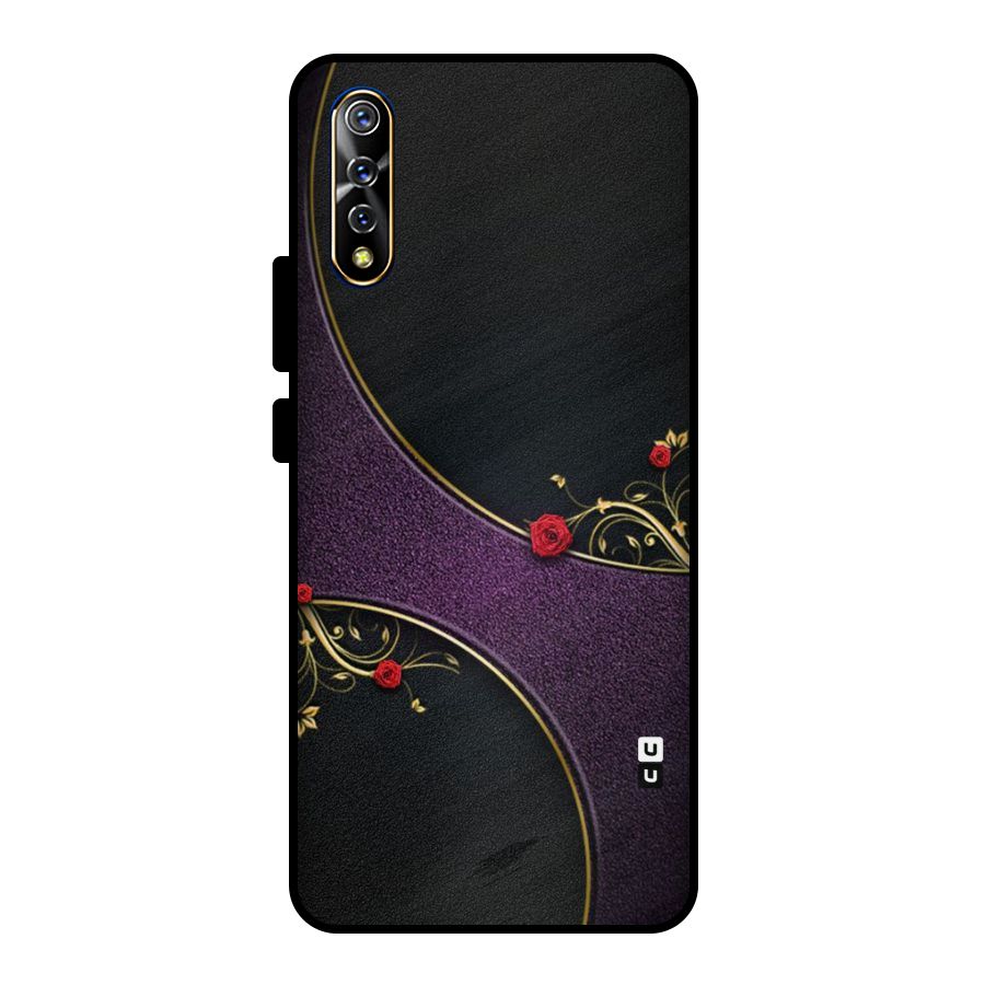 Flower Curves Metal Back Case for Vivo S1