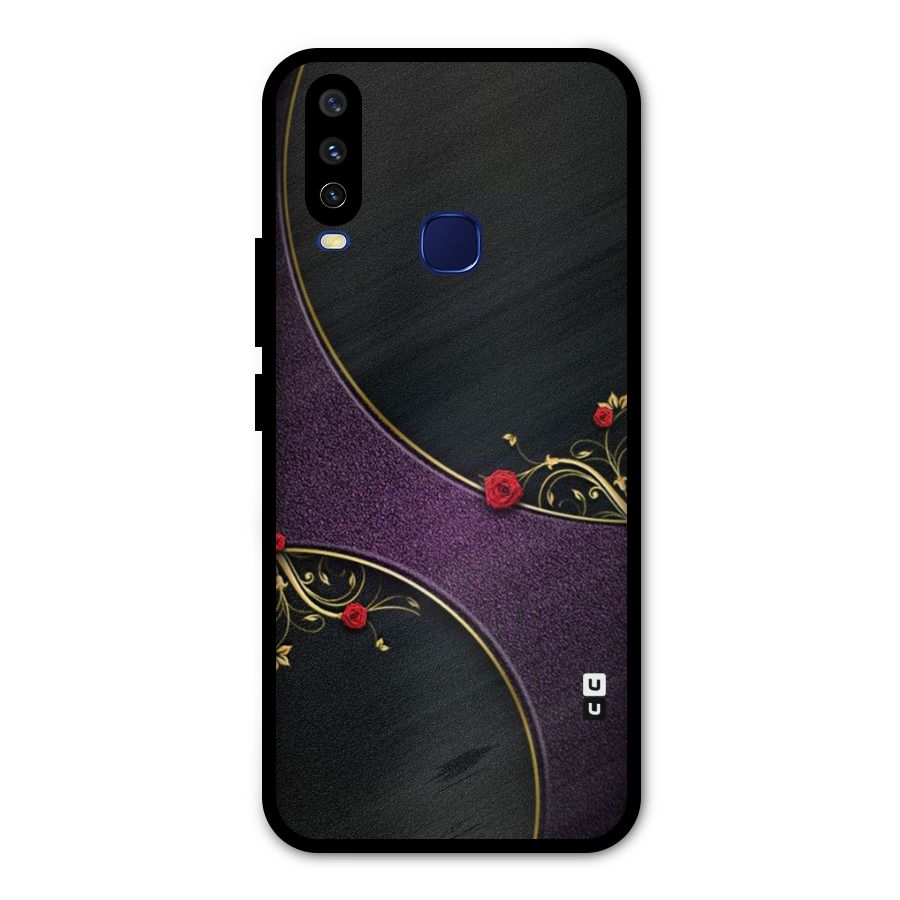 Flower Curves Metal Back Case for Vivo V17