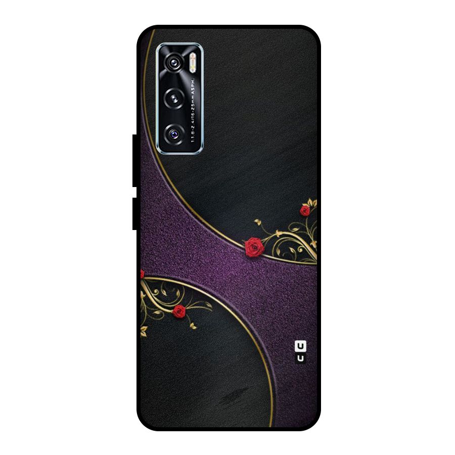Flower Curves Metal Back Case for Vivo V20 SE
