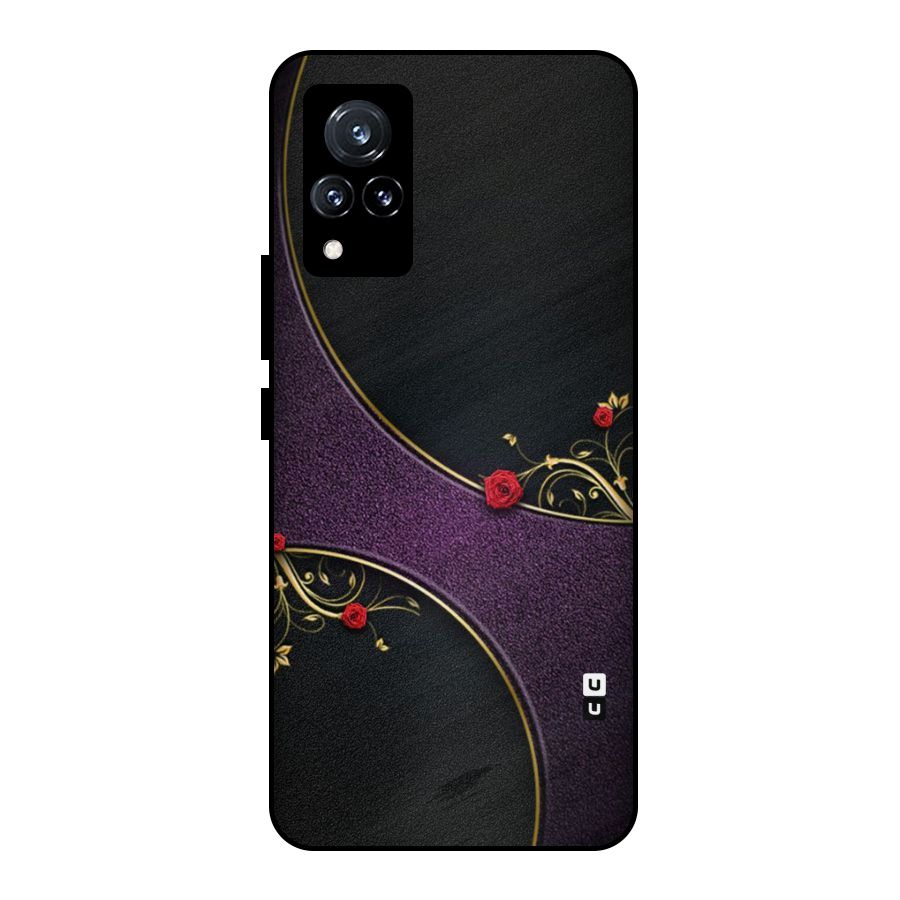 Flower Curves Metal Back Case for Vivo V21 5G