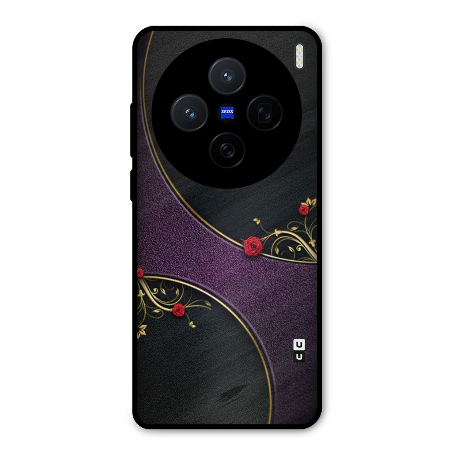 Flower Curves Metal Back Case for Vivo X200