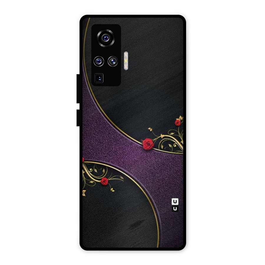 Flower Curves Metal Back Case for Vivo X50 Pro