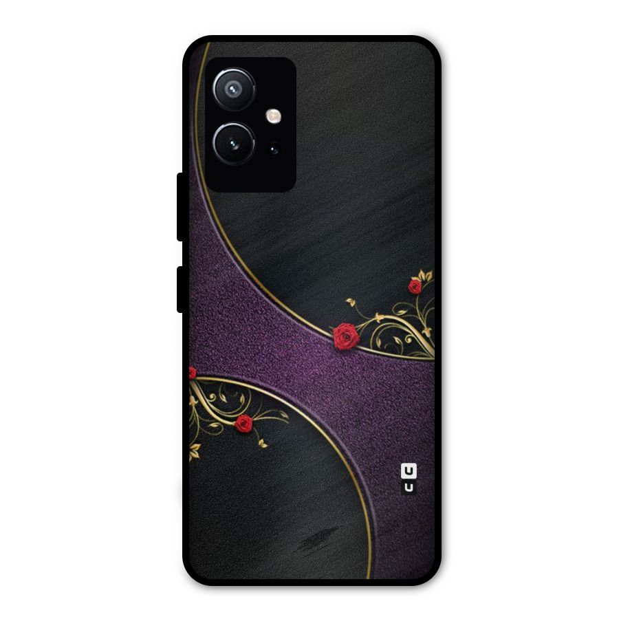 Flower Curves Metal Back Case for Vivo Y75 5G