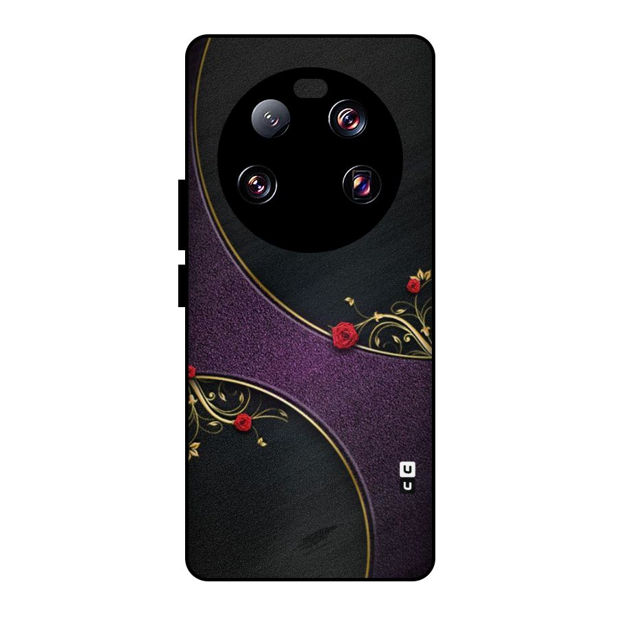 Flower Curves Metal Back Case for Xiaomi 13 Ultra
