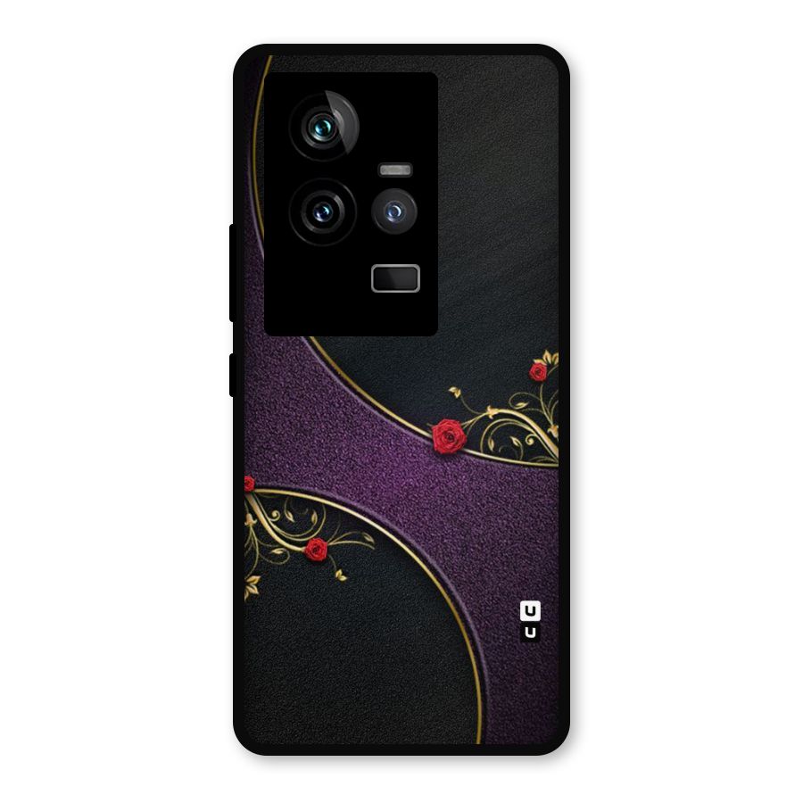 Flower Curves Metal Back Case for iQOO 11 5G