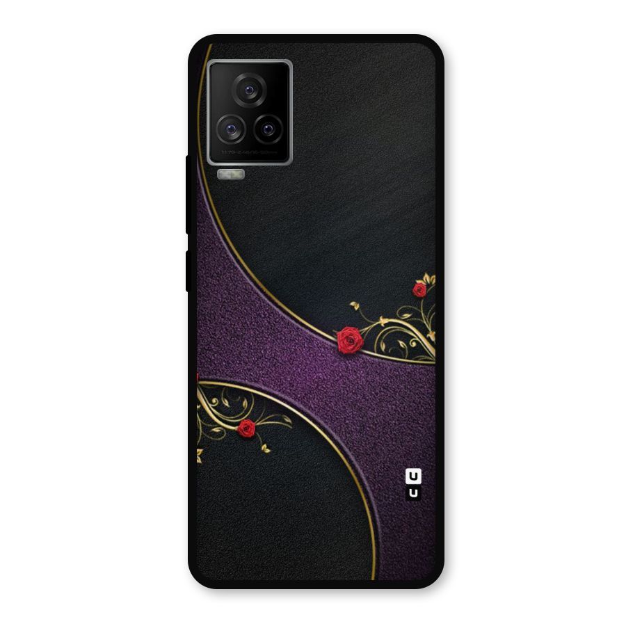 Flower Curves Metal Back Case for iQOO 7 Legend 5G