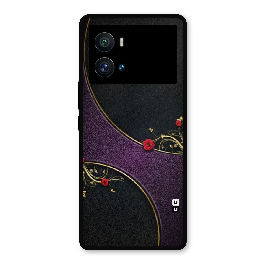 Flower Curves Metal Back Case for iQOO 9 Pro